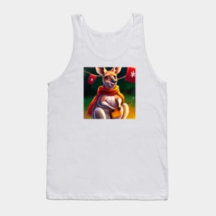 Cute Kangaroo Drawing Tank Top